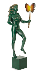 Man With Butterfly by Salvador Dali - Bronze Sculpture sized 1x21 inches. Available from Whitewall Galleries